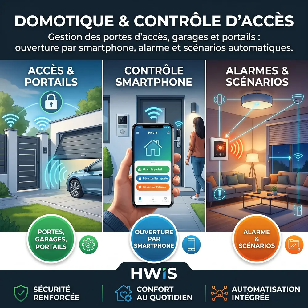 Porte de garage connectée